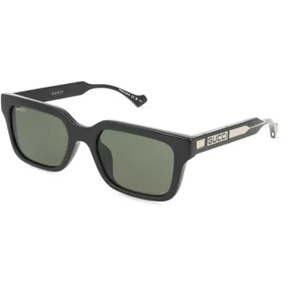 Gucci GG1732SK Herren-Sonnenbrille Vollrand Rectangular Kunststoff-Gestell, schwarz