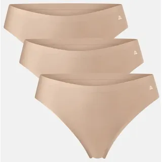 INVISIBLE TANGA - 3-Pack - Beige - M
