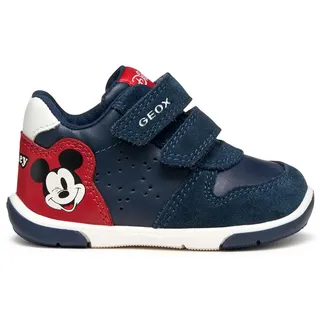 Geox B ZAPITO Boy First Walker Shoe, Navy/RED, 26 EU