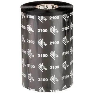 Zebra Technologies Zebra, 2100, Wachs, 102mm, 450m, Außen, Schwarz Thermotransferband, Zebra, 2100, Wachs,