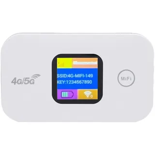 CCYLEZ 5G Mobile Hotspot, 300 Mbit/S Tragbarer WiFi -Router, LED -Display, SIM -Slot, Support 10 Benutzer, Freigeschaltete WLAN -Hotspot für Travel Camping