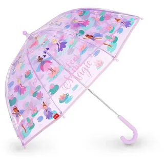 Legami Stockregenschirm Legami Kinderregenschirm, Fairy Motiv, winddichte Struktur, manuelle Öffnung, Stoffverschluss mit Platz für Namen, Hakengriff, 73x65 cm