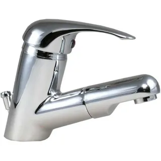 Waschtischarmatur Mix Mit Ausziehbarer Brause, Inkl. Excenter-garnitur, Chrom