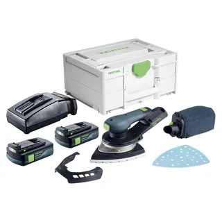 Festool DTSC 200-Basic Akku Deltaschleifer 18 V 145 x 195 mm Brushless + 2x Akku 3,0 Ah + Ladegerät + Systainer