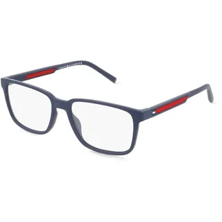Tommy Hilfiger TH 2206 Herren-Brille inkl. Gläser Vollrand Eckig Kunststoff-Gestell 39/16/145, blau