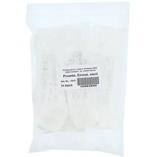 CareLiv Pinzette Einmal steril Kunststoff 12.5cm 10 st