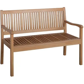 Outsunny Gartenbank Gelb Holz 126.8x91.3x62 cm, Gartenmöbel, Gartenbänke