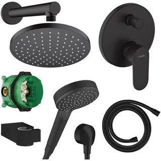 Hansgrohe Vernis Blend Unterputz-Duschsystem Einhebelmischer schwarz matt 01800180