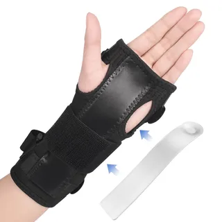 Handgelenkbandage Karpaltunnelsyndrom Schiene, Neopren Handgelenkschiene, Handgelenkstütze mit Metall, Handgelenk Bandagen für Schmerzlinderung und Unterstützung, für linke und rechte Hand