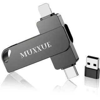 MUXXUE USB Stick für iPhone 128GB Speicherstick für iPhone 1Pad Android PC