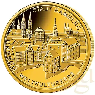 Münzprägestätten Deutschland 1/2 Unze Goldmünze - 100 Euro Bamberg 2004
