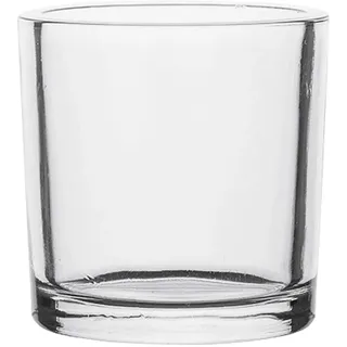 Glasvase HEAVY Windlicht Kerzenglas Vase Glas Tischvase Zylinder, 10 cm