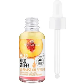 Essence HELLO, GOOD STUFF! BI-PHASE OIL SERUM, Gesichtsserum, Transparent, feuchtigkeitsspendend, glättend, vegan, ohne Parabene, ohne Mikroplastikpartikel, Nanopartikel frei, 1er Pack (30ml)