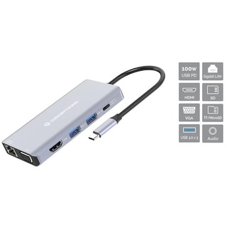 Conceptronic 10-in-1 Dockingstation, USB-C 3.0 [Stecker] DONN20G