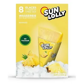 SPECIALS Sun Lolly Ananas Wassereis 8x60ml zum Selbsteinfrieren Packung 480ml
