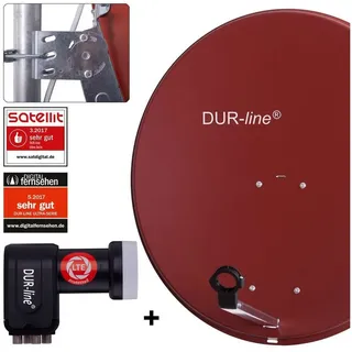 Dur-Line MDA 80 Rot + Quad LNB
