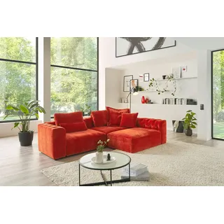KAWOLA Sofa SEPHI Modulsofa 2 Cord Vintage rot