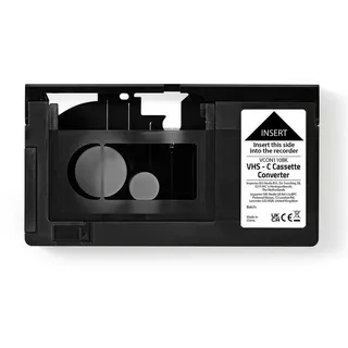 Nedis VHS-Konverter - Konvertierung: Vhs C zu Vhs Plug and Play Schwarz
