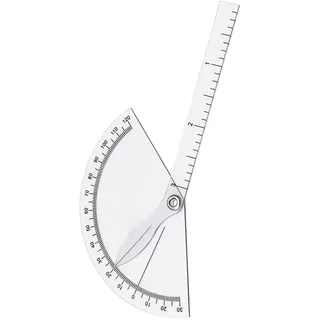 Winkelmesser Schule,Goniometer Physiotherapie,Winkelmesser Physiotherapie,Gradmesser,Protractor,Medizinischer Winkellineal für Angle Geometrie Goniometer-Lineal,360° Winkel Transparenter Gelenkmesser