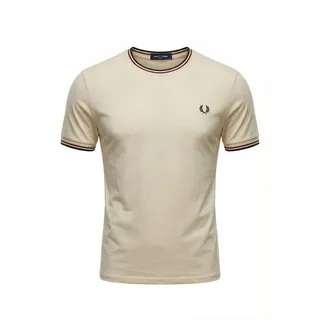 Fred Perry T-Shirt Twin Tipped 84a ecr/oxbld/grsrts - XXL