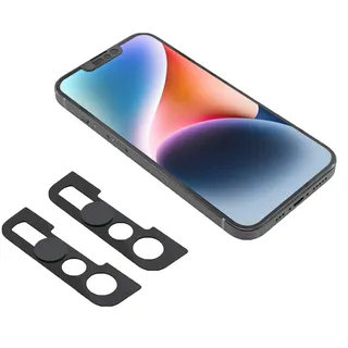 EYSOFT Webcam-Abdeckung, Frontkamera-Abdeckung, kompatibel mit iPhone 14, iPhone 13, iPhone 13 Mini, iPhone 13 Pro, schützt Privatsphäre und Sicherheit, beeinträchtigt Nicht die Gesichts-ID 2er-Pack Schwarz