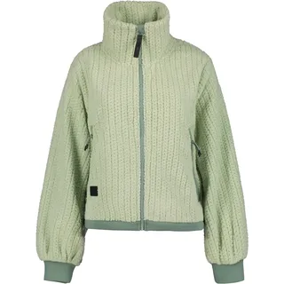 Fleecejacke ICEPEAK "ADONET", Damen, Gr. XXL, grün (light grün), Obermaterial: 100% Polyester, sportlich, hoch geschlossener Ausschnitt, Jacken