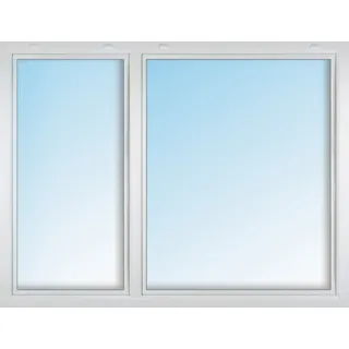 Meeth Kunststofffenster 160 x 90 cm 2-flg. Dreh-Kipp/Dreh-Kipp links weiß