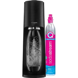 Sodastream Terra black + PET-Flasche 1 l + Zylinder