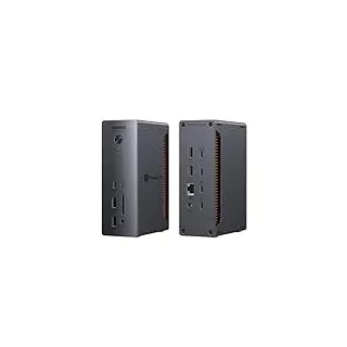 UGREEN Revodok Max 2131 Thunderbolt 5 Dock 120Gbps mit 3*TBT5 (Single 8K@60Hz & Dual 6K@60Hz max.), Docking Station 140W Aufladen für Laptop, 2.5Gbps Ethernet, SD 4.0, 3.5mm Aux