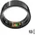 Größe 13 / 71-73 mm Aster Black