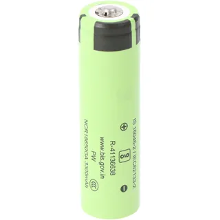 Panasonic 18650 Li-ion Akku mit erhöhten Pluspol, ungeschützt, 66,7x18,3mm