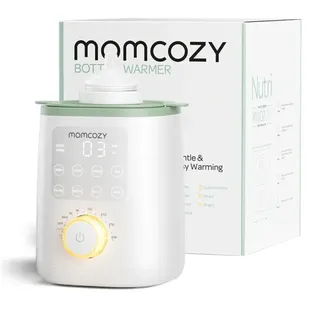 Momcozy Nutri 9-in-1 Babyflaschenwärmer mit Nachtlicht, präzise Temperaturregelung, bewahrt die Nährstoffe in Muttermilch, kompatibel mit allen Flaschengrößen