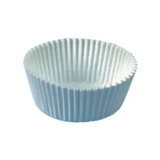 Papstar Backförmchen Ø 5 cm 2,5 cm weiss
