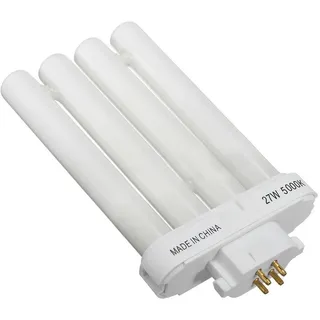 Allayu FML 27EX-N 27W 4 Pin Quad Rohr Energieeinsparung Kompakte fluoreszierende Glühbirne 6500K/5000K 4 Reihen Glühbirne (5000K)