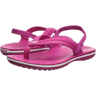 crocs Unisex-Kinder Crocband Strap Flip Zehentrenner, Pink (Candy Pink 6x0), 28/29 EU - 28/29 EU