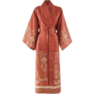 BASSETTI SABBIONETA Kimono aus 100% Baumwollsatin in der Farbe Bordeaux R2, Größe: S-M - 9331466