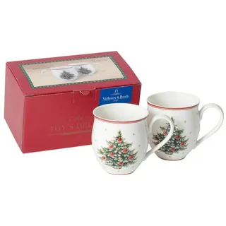 Villeroy & Boch Becher mit Henkel Set 2tlg., Tannenbaum Toy's Delight Geschirr