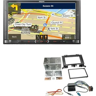 Philips 2-DIN Autoradio USB Navi Bluetooth für Volkswagen VW Crafter Quadlock