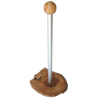 Olivenholz-erleben Küchenrollenhalter KLASSIK aus Olivenholz