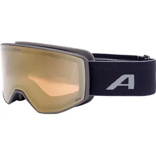 Alpina VENET QV Skibrille-Schwarz-One size)