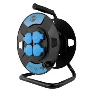 REV Ritter REV Leertrommel Kunststoff, IP44 schwarz/blau