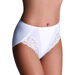 Bauchweg Unterwäsche Damen Miederslip mit Bauch-Weg-Effekt Shapewear Stark Formend Miederhose Bauch Weg Stark Formend Slip (M, Weiß) - M