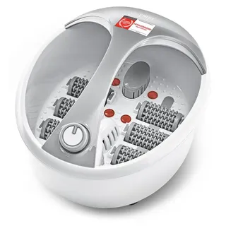 First Austria TZS First Austria - Fußsprudelbad 450W - 3 Programme - 6 Massagerollen - Infrarot- und Heizfunktion - Grau