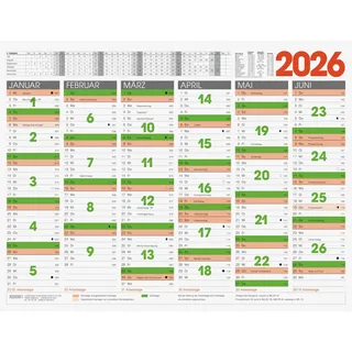 Brunnen Tafelkalender 2026 XL