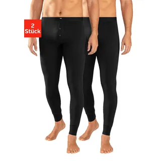 H.I.S. H.I.S Lange Unterhose, (Packung, 2 St.), mit Bündchen am Bein H.I.S schwarz