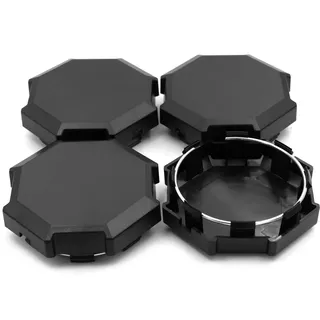 98 mm/3,86 Zoll Schwarze Nabenkappen 4X passend für Polaris RZR #9001000XP4