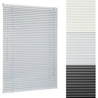 Sekey Alu Jalousie Ohne Bohren Klemmfix Jalousette Freihängend - 25mm Alu-lamellen, Silber, 70 X 130 Cm - Sekey