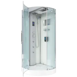 AcquaVapore D37-10L0 Dusche Duschtempel Komplett Duschkabine 90x90