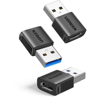 UGREEN USB C Adapter (3 Stück), 10Gbps USB C Buchse zu A Stecker Adapter Kompatibel Mit iPhone 17/16/15 Serie, iPad, Galaxy S24/S23 Serie, Laptops, Carplay usw