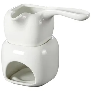 HEMOTON Keramik Schmelzofen 110 Ml Mit Ständer Für Schokolade Schmelzen Und Mousse Au Ideal Für Backen Und Dessert Zubereitung